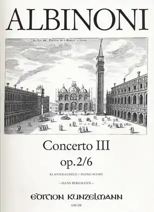 Price Drop Albinoni, T.: Concerto No. 3 Op.2/6 (violin & piano)