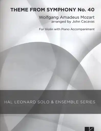 Mozart, W.A. (Cacavas): Theme from Symphoy No. 40 (violin & piano) Clearance