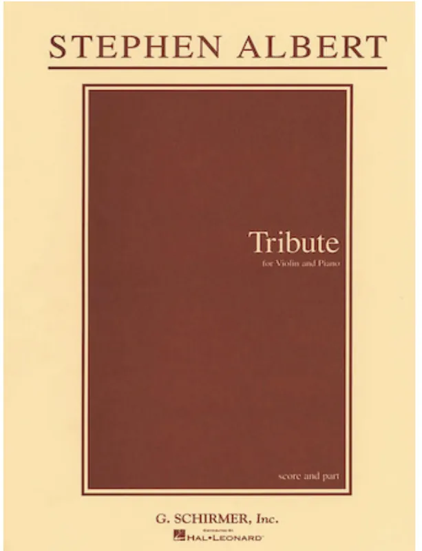 Albert, Stephen: Tribute (violin & piano) Bargain