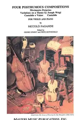 Bulk Order Paganini, Niccolo: 4 Posthumous Compositions (violin & piano)