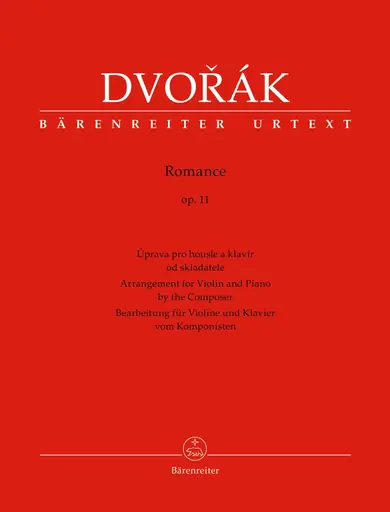 While Supplies Last Dvorak, Antonin (Hajek): Romance op. 11 (Violin and Piano) Barenreiter
