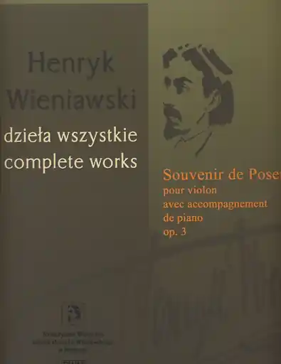 Wieniawski, Henryk: Souvenir de Posen OP. 3 (violin & piano) Top Pick