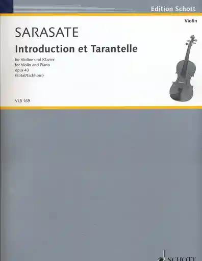 Worldwide Shipping Sarasate, Pablo der: Introduction & Tarantelle, Op. 43 (violin & piano)