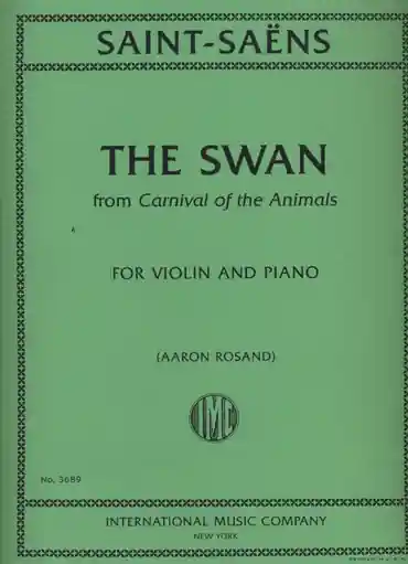 Saint-Saens, Camille (Rosand): The Swan from Carnival of the Animals (violin & piano) Markdown