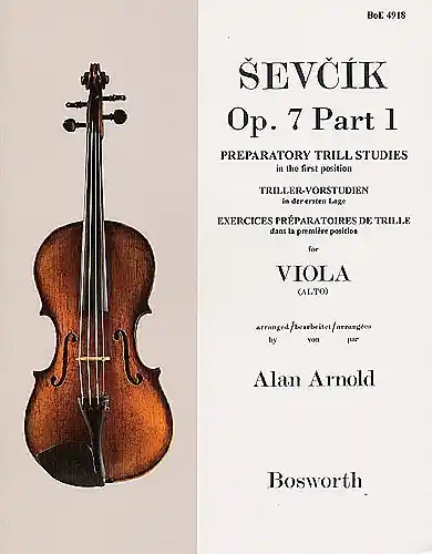 Brand New Sevcik, O. (Arnold): Preparatory Studies in Trilling Op.7 Bk.1 (viola)
