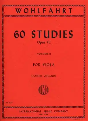 Super Sale Wohlfahrt, F. (Vieland): 60 Studies Op. 45, Book 2 (viola)