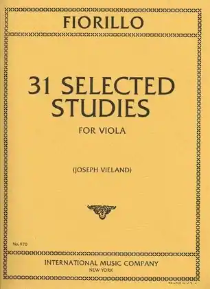 Place Order Fiorillo, F. (Vieland): 31 Selected Studies (Viola) IMC