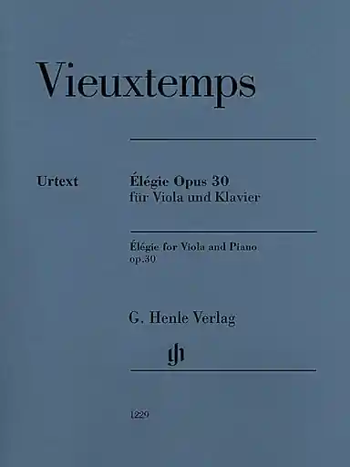Vieuxtemps, H. (Jost): Elegie, Op.30 - URTEXT (viola & piano) Top Rated
