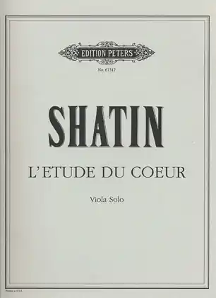 Editor’s Pick Shatin: L'Etude du coeur (viola)