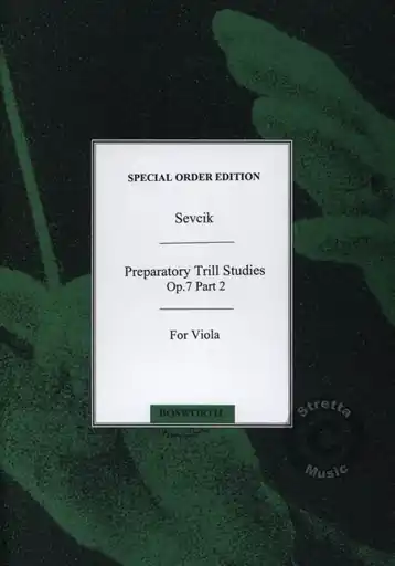 Sevcik, O. (Arnold): Preparatory Studies in Trilling Op.7 Bk.2 (viola) Special Discount
