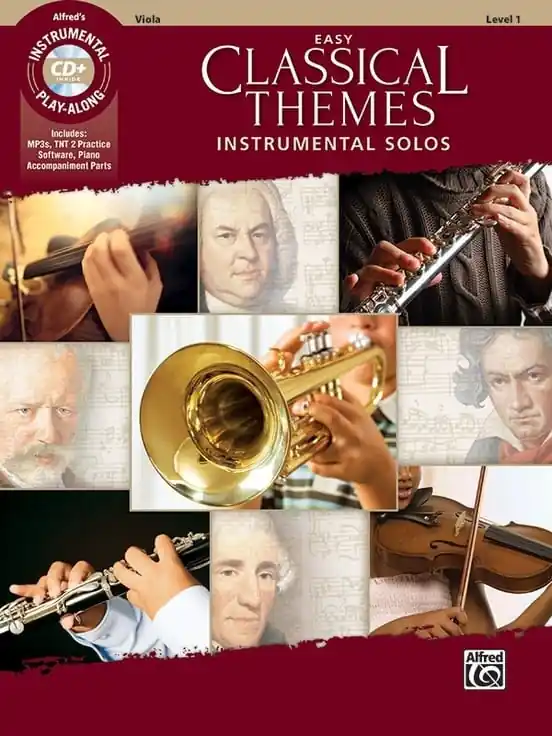 Brand New Easy Classical Themes Instrumental Solos for Strings (Viola Book & CD) Alfred