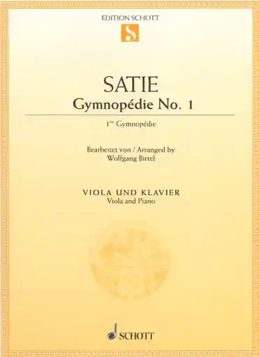 Certified Satie, Eric (Birtel): Gymnopedie No.1 (viola & piano)