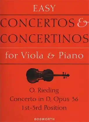 Rieding, O.: Viola Concerto Op.36 in D major (viola & piano) Special Offer