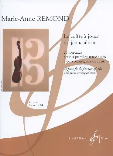 Popular Remond, Marie-Anne: Le coffre - jouer du jeune altists - 20 pieces for the first year of viola with piano accompaniment (viola & piano)