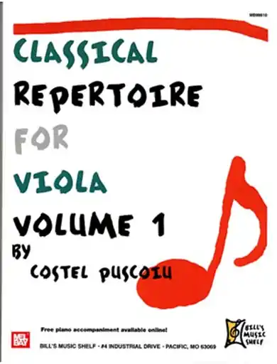 Limited Edition Puscoiu, Costel: Classical Repertoire for Viola Vol.1 (viola solo)