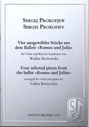 Markdown Prokofiev, Sergei (Borisovsky): Four Pieces from Romeo & Juliet (viola & piano)