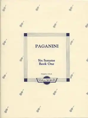 Price Drop Paganini, Niccolo (Arnold): Six Sonatas Book 1