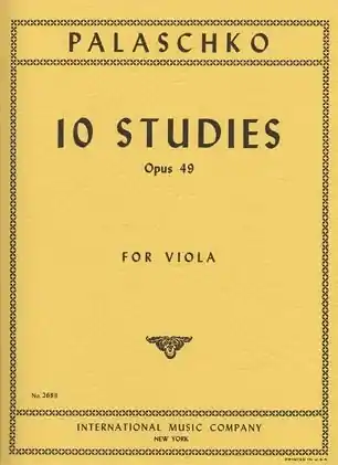 Cheap Palaschko, Johannes: 10 Studies for Viola Op.49