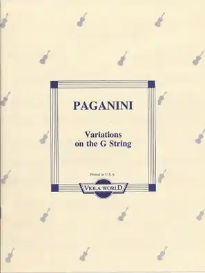 Paganini, Niccolo (Arnold): Variations on the G String (viola) Time-Limited