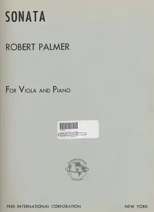 Palmer, Robert: Sonata (Viola) Latest