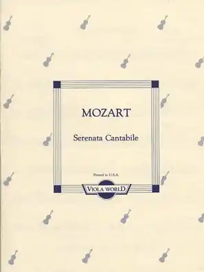 Bulk Order Mozart (Arnold): Serenata Cantabile (viola & piano)