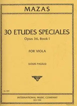 Mazas (Pagels): 30 Etudes Speciales Op.36 No.1 (viola) IMC Today Only