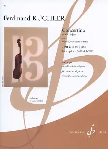 Kuchler: Concertino in G Op. 11 for viola and piano Modern