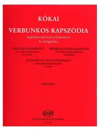 Kokai: Verbunkos Rhapsody for Viola (or violin) and piano Authentic