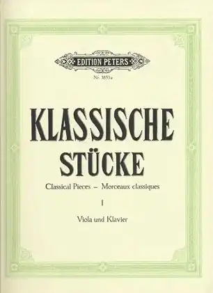 Buy Today Klengel (arr): Classical Pieces for Viola & Piano V.1