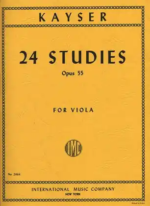 Kayser, H.E.: 24 Studies, Op.55 (viola) Reduced Price