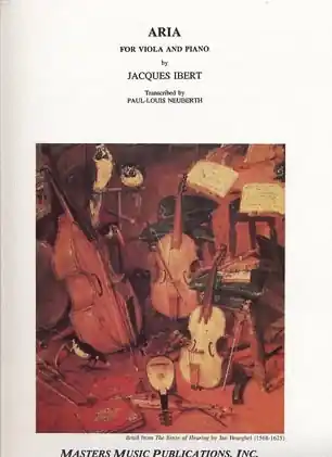 Ibert, Jacques: Aria (viola & piano) Warranty Included