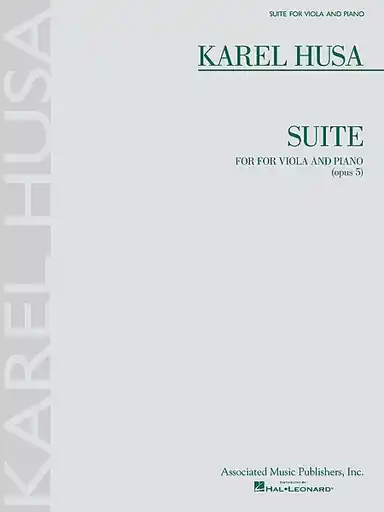 Husa, Karel: Suite for Viola & Piano, Op. 5 Original