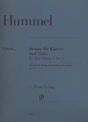 Hummel, J.N. (Herttrich, ed.): Sonata in E-flat Major, Op. 5, No. 3 (viola and piano) Wholesale