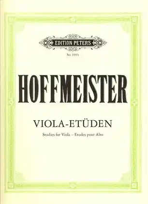 Instant Buy Hoffmeister, F.A.: Etudes for Viola