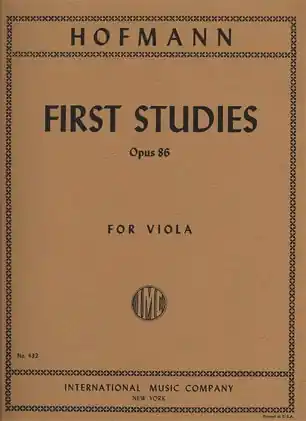Latest Hofmann, Richard: First Studies (in the 1st position) Op.86 (viola)