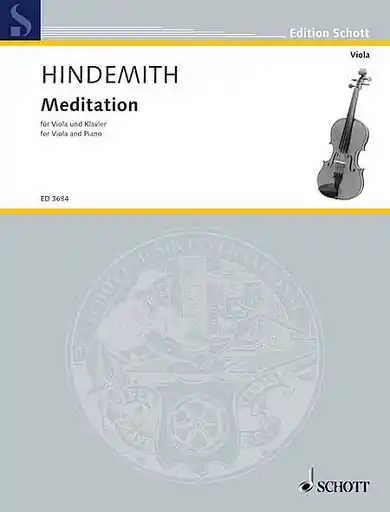 Hindemith, Paul: Meditation from Nobilissima Visione (viola & piano) Top Rated