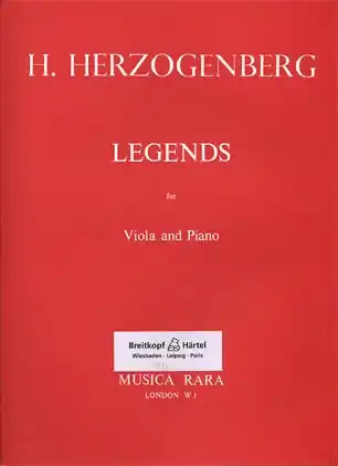 Weekend Sale Herzogenberg, Heinrich von: Legends (viola & piano)