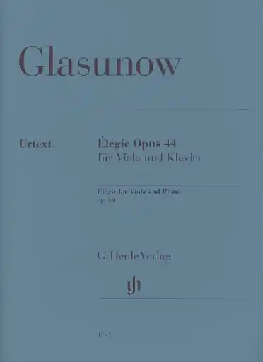 Glazunov, A. (Rahmer/Zimmermann/Schilde, ed.): Elegy, Op.44, urtext (viola & piano) Best Price