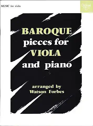 No Minimum Order Forbes, W. (arr): Baroque Pieces (Viola and Piano)