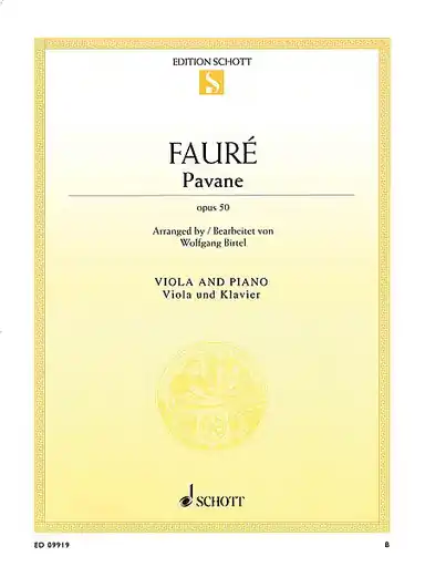 Modern Faure, Gabriel (Birtel): Pavane Op. 50 (viola & piano)