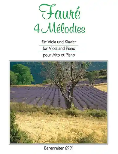 Price Drop Faure, Gabriel: 4 Melodies fur Viola and Piano (Ausgabe fur Viola) Barenreiter