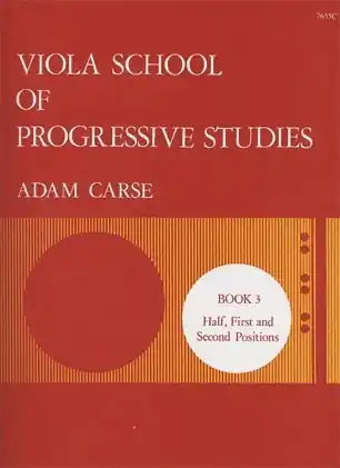 Carse: Viola School of Progressive Studies Bk.3 (viola) Authentic