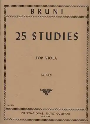 Bruni (Schulz): 25 Studies (viola) IMC Budget