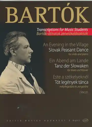 Bartok, B.: An Evening in the Village, Slovak Peasant Dance (viola, and piano) Buy Today