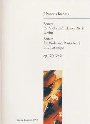 Holiday Sale Brahms, Johannes: Viola Sonata in Eb Op.120#2 (viola & piano)