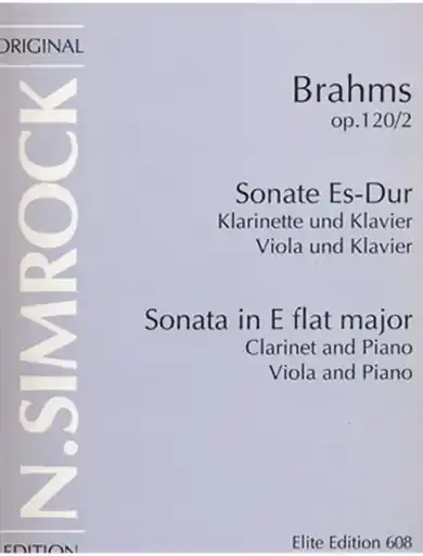 Super Sale Brahms, Johannes: Sonata in Eb Op.120 #2 (viola & piano)