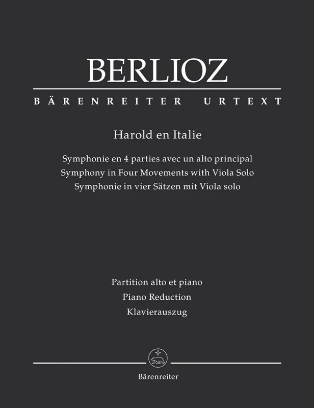 Berlioz (Banks/Macdonald): Harold in Italy - URTEXT (viola & piano reduction) Barenreiter Warranty Included