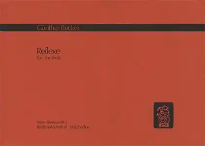 Becker, Gunther: Reflexe (viola) Big Sale