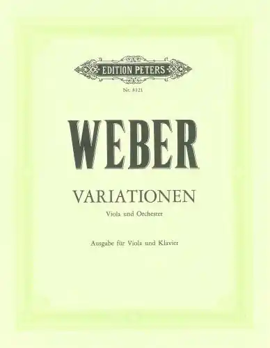 Final Sale Weber, von, Carl Maria: Variationen (viola & piano)