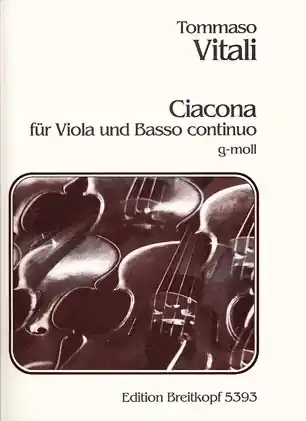 Vitali, Tomaso Antonio (Hermann): Ciacona-Chaconne in G minor (viola & piano) Handmade